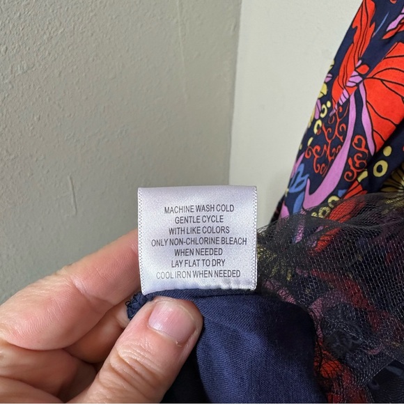 Modcloth Floral Sleeveless Midi Swing Dress Size Small - Picture 8 of 8